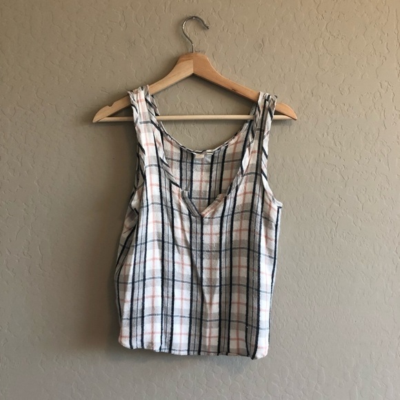 ANTHROPOLOGIE plaid tank top - Picture 3 of 7
